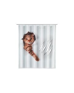 Wenko Duschvorhang Cute Cat 180 x 200 cm
