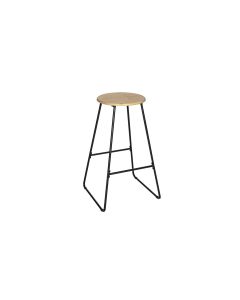 Wenko Barhocker Loft 42 x 70 cm, Nature/Schwarz
