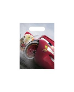 Amscan Geschenktasche Cars 6 Stück, 17 x 14 x 5.6 cm