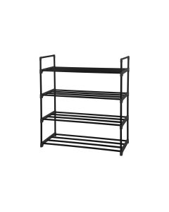 Schou Schuhregal 65 x 29 x 74 cm, Schwarz