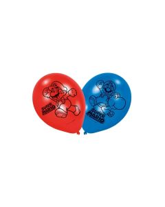 Amscan Luftballon Super Mario 6 Stück, Latex