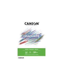 Canson Zeichenblock Graduate A4, 30 Blatt