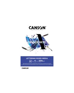 Canson Zeichenblock Graduate Lettering Mixed Media A3, 20 Blatt