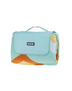 KOOR Picknickdecke Monte mint/beige 200 x 250 cm
