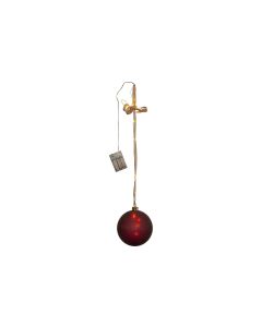 Star Trading Glasdekoration Kugel Bliss, 15 cm, Rot
