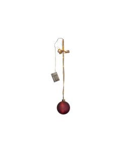 Star Trading Glasdekoration Kugel Bliss, 10 cm, Rot