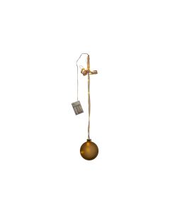 Star Trading Glasdekoration Kugel Bliss, 10 cm, Gold