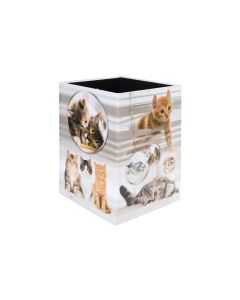 HERMA Papierkorb Katzen 15 l, Gelb