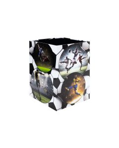HERMA Papierkorb Fussball 15 l, Schwarz