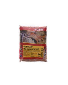 Hobby Terraristik Bodensubstrat Terrano Wüstensand, Rot, Ø 0.2-0.3 mm, 5 kg