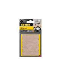 3M Filzgleiter Extra-Soft, 35 mm x 24 mm, Beige, 8er Pack