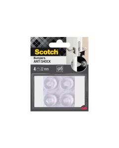 3M Schutzpuffer Anti Shock, Ø 22 mm, Transparent, 4er Pack