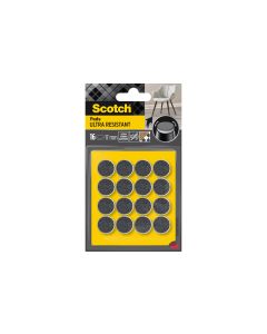 3M Filzgleiter Ultra Resistant, Ø 17 mm, Grau, 16er Pack