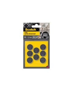 3M Filzgleiter Ultra Resistant, Ø 22 mm, Grau, 8er Pack