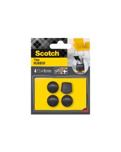 3M Stuhlbeingleiter Ø 18 mm, Schwarz, 4er Pack