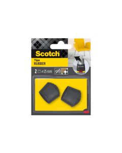 3M Stuhlbeingleiter Ø 25 mm, Schwarz, 2er Pack