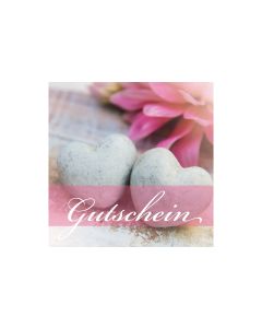 Natur Verlag Gutscheinkarte Steinherze 14.5 x 14.5 cm, 6 Stück