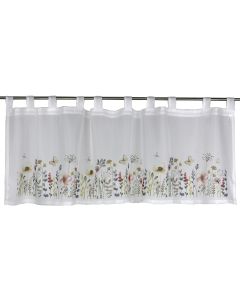 Stotz Decor AG Tagvorhang mit Schlaufe Wiese 135 cm x 45 cm, Weiss