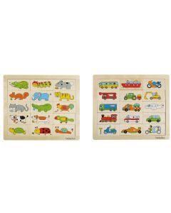 Beleduc Match & Mix Transport / Tiere 2er-Pack