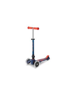 Micro Mobility Kickboard Mini Micro Deluxe Foldable LED Navy Blue