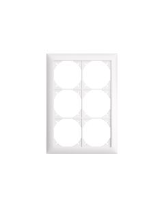 Feller EDIZIOdue Abdeckrahmen 2 x 3, weiss