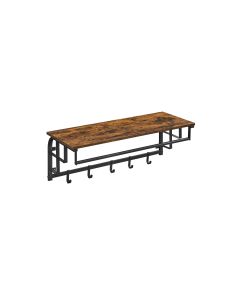 VASAGLE Wandgarderobe mit 5 abnehmbaren Haken 80 x 30 cm