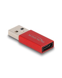 Delock USB-Adapter 3.2 Gen 2 (10 Gbps) USB-A Stecker - USB-C Buchse