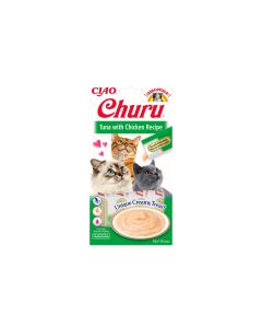 CIAO Churu Katzen-Snack Pürees Thunfisch & Huhn, 4 x 14 g