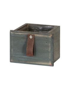 CHALET Aufbewahrungskiste mit Einsatz 12 x 10  x 9 cm, Blau