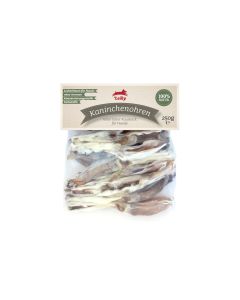 Leiky Kausnack Kaninchenohren mit Fell, 20 Stück