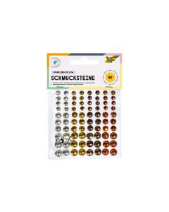 Folia Schmucksteine Sparkling Yellow selbstklebend 80 Stück