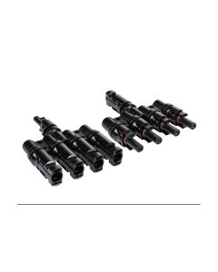 FURBER.power T-Verteiler MC4 kompatibel 1 auf 4, Set