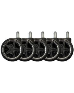 LC-Power Rollen LC-CASTERS-DRIFT 5er Set Chrom