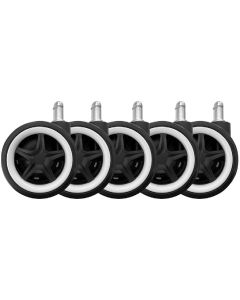 LC-Power Rollen LC-CASTERS-DRIFT 5er Set Weiss