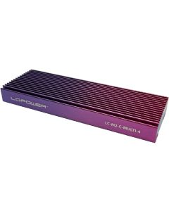 LC-Power Externes Gehäuse LC-M2-C-MULTI M.2 Lila/Violett