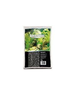 AMAZONAS Bodengrund Aquarienkies 2-3 mm, 5 kg, Schwarz