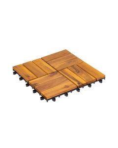 COCON Balkon- und Terrassenplatten Akazie, 30 x 30 cm, 6 Stück