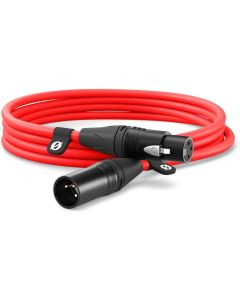Rode XLR-Kabel XLRm-XLRf 3 m, Rot