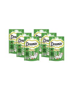 Dreamies Katzen-Snack mit Katzenminze Geschmack, 6 x 60 g