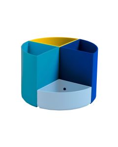 Exacompta Stiftehalter Bee Blue Dunkelblau/Gelb/Hellblau
