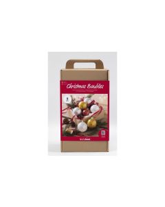 Creativ Company Bastelset Weihnachtskugeln Glitzer
