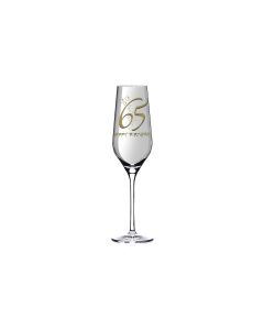 Wate Sektglas Aurelie Happy Birthday 65, 250 ml, Transparent
