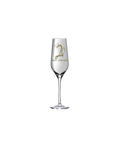 Wate Sektglas Aurelie Happy Birthday 20, 250 ml, Transparent
