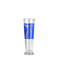 Wate Bierglas 70 Jahre 300 ml, 1 Stück, Transparent