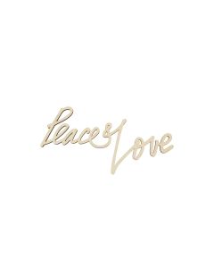 Rico Design Holzartikel Peace & Love 28 x 14 cm, magnetisch