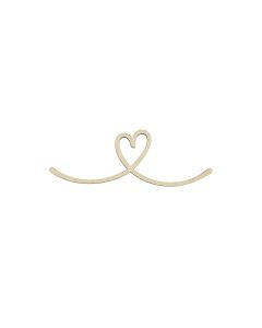 Rico Design Holzartikel Herz 26 x 11 cm, magnetisch