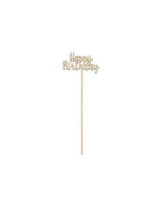Rico Design Holzartikel Happy Birthday 24.2 x 8 cm