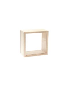 Rico Design Holzartikel Objektkasten 13 x 13 x 8 cm