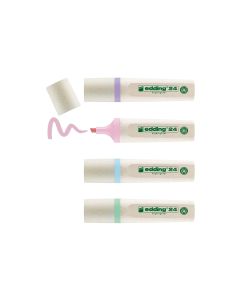 edding Textmarker 24 EcoLine Pastell 4 Stück assortiert