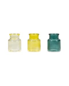 CHALET Vasen-Set S 3 Stück, 7.5 cm, Grün